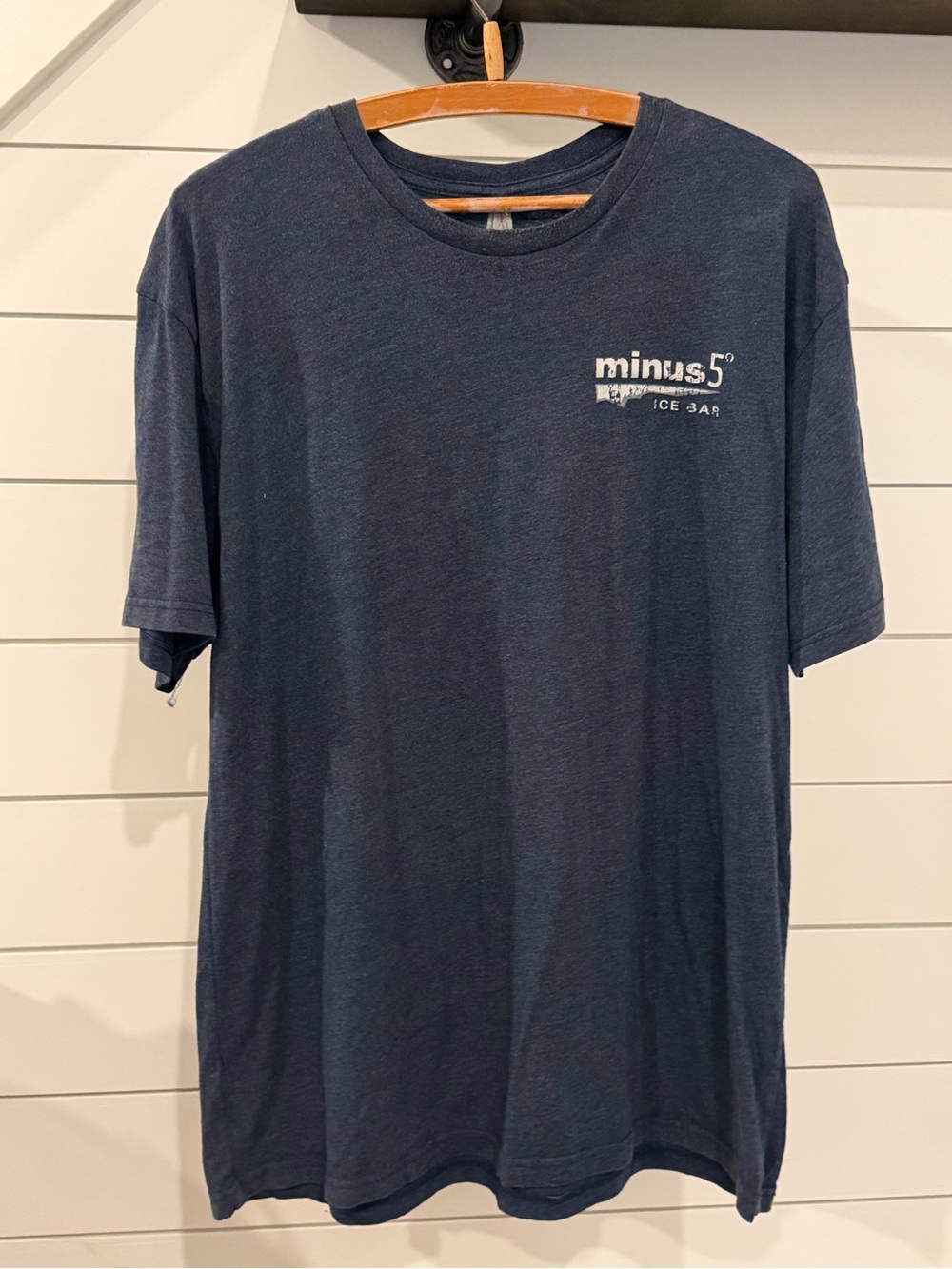 Minus5 Ice Bar Las Vegas T-Shirt XL Blue Double Sided I Froze My Ass Off